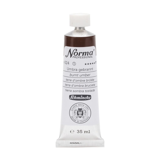 Norma oil color 35 ml, umber burnt (g.p. 1L= 225,42)